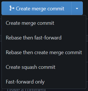 Merge options