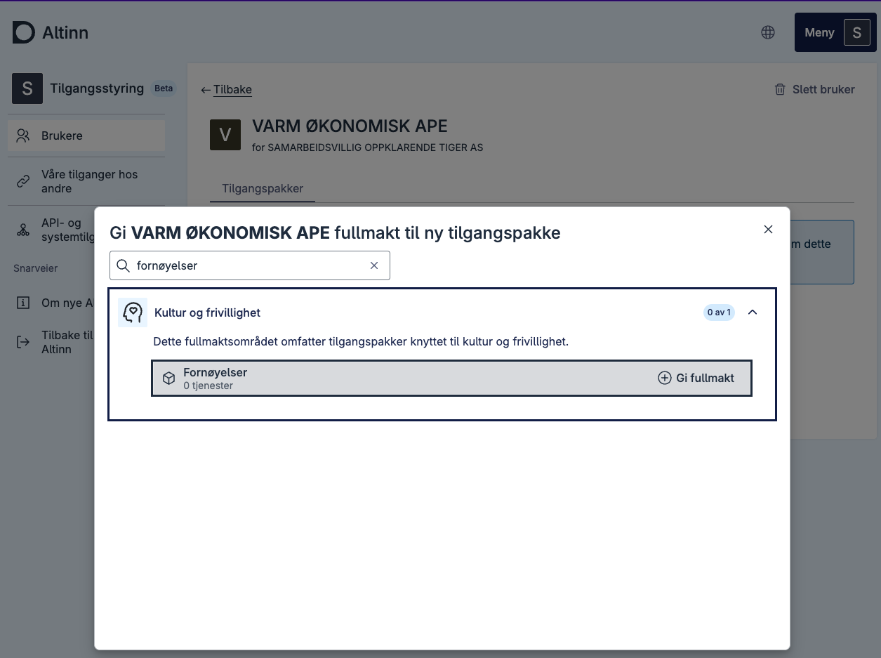 Step 2 - Delegate access package
