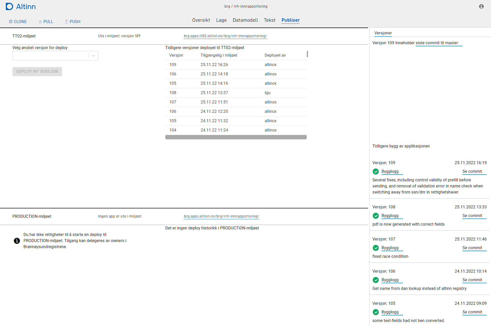 App Deployment – Altinn
