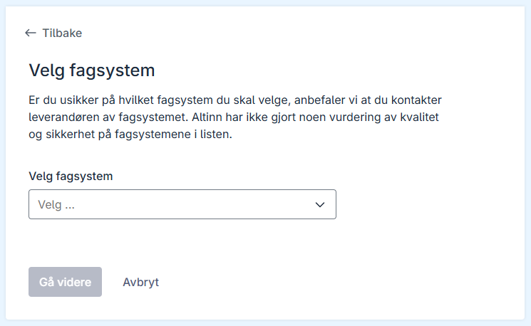 Opprett systemtilgang 2