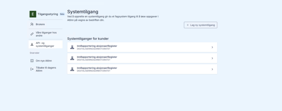 klientdelegering steg 1