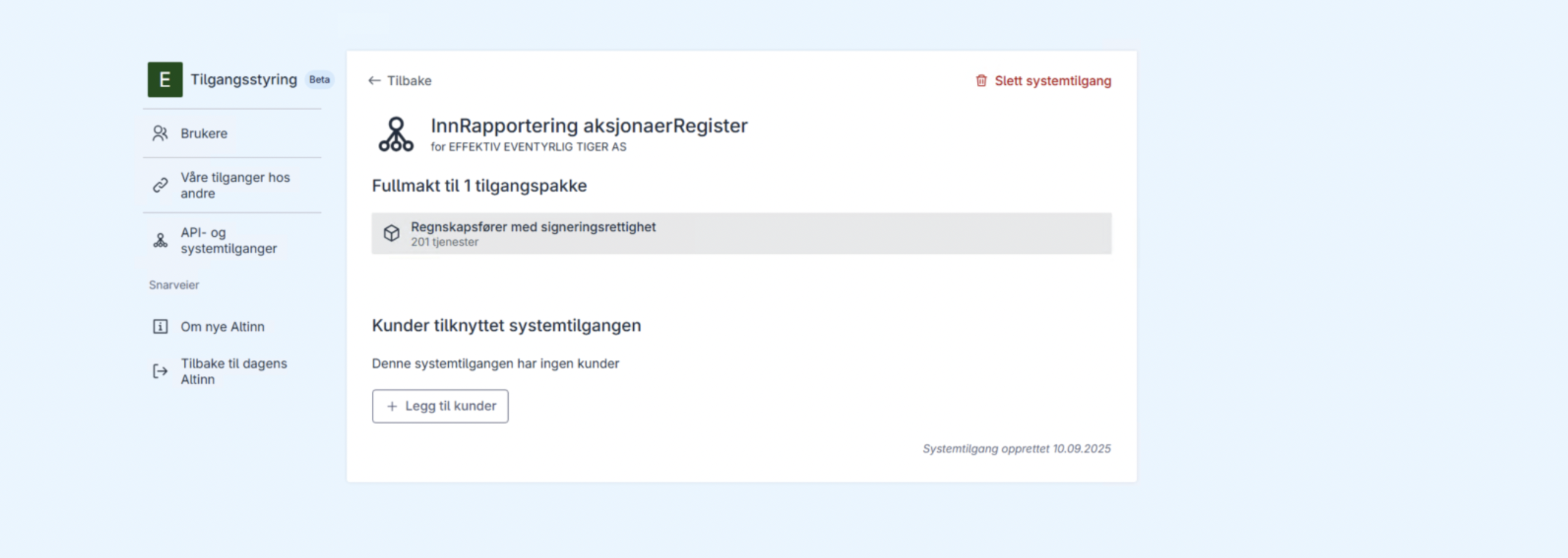 klientdelegering steg 2