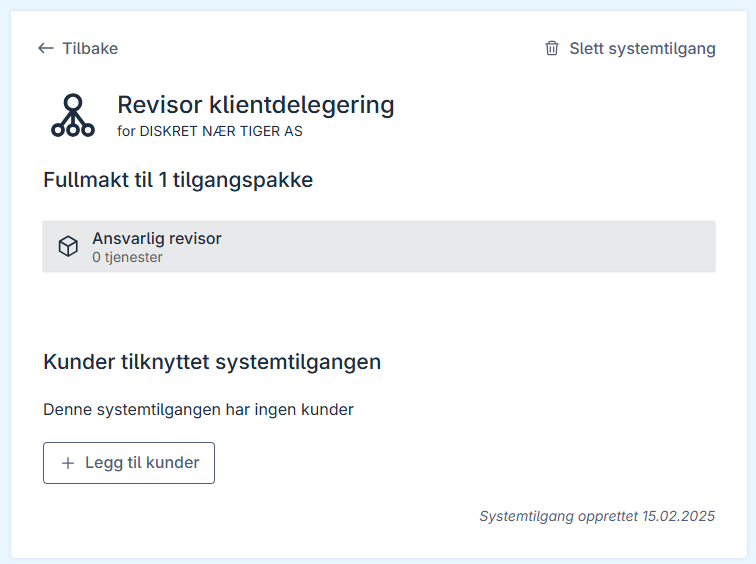 klientdelegering steg 2