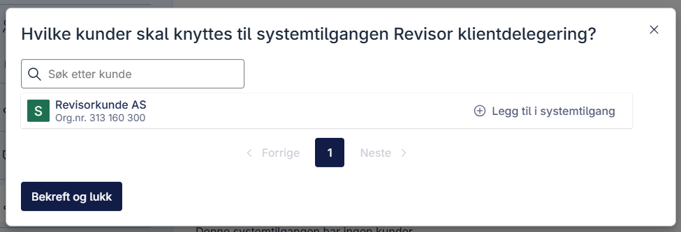 klientdelegering steg 3