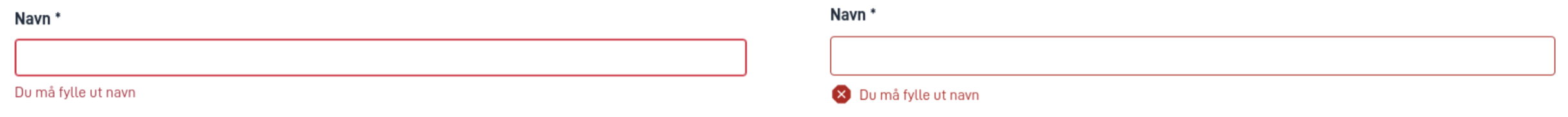 Validation errors before and after